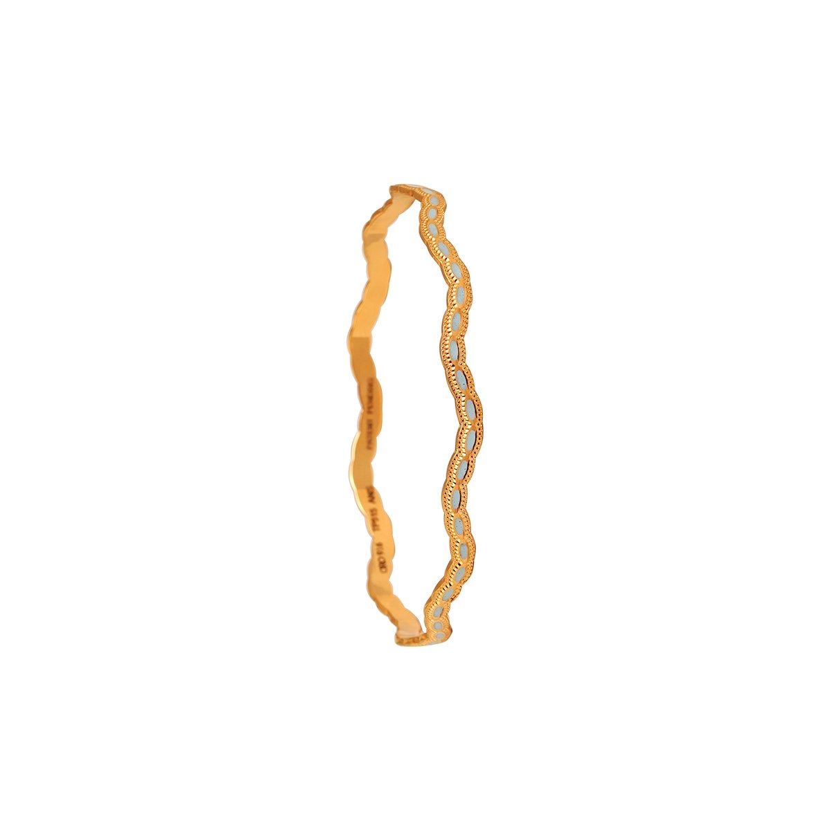 Laser Cutting Enamel Bangles Set of 2