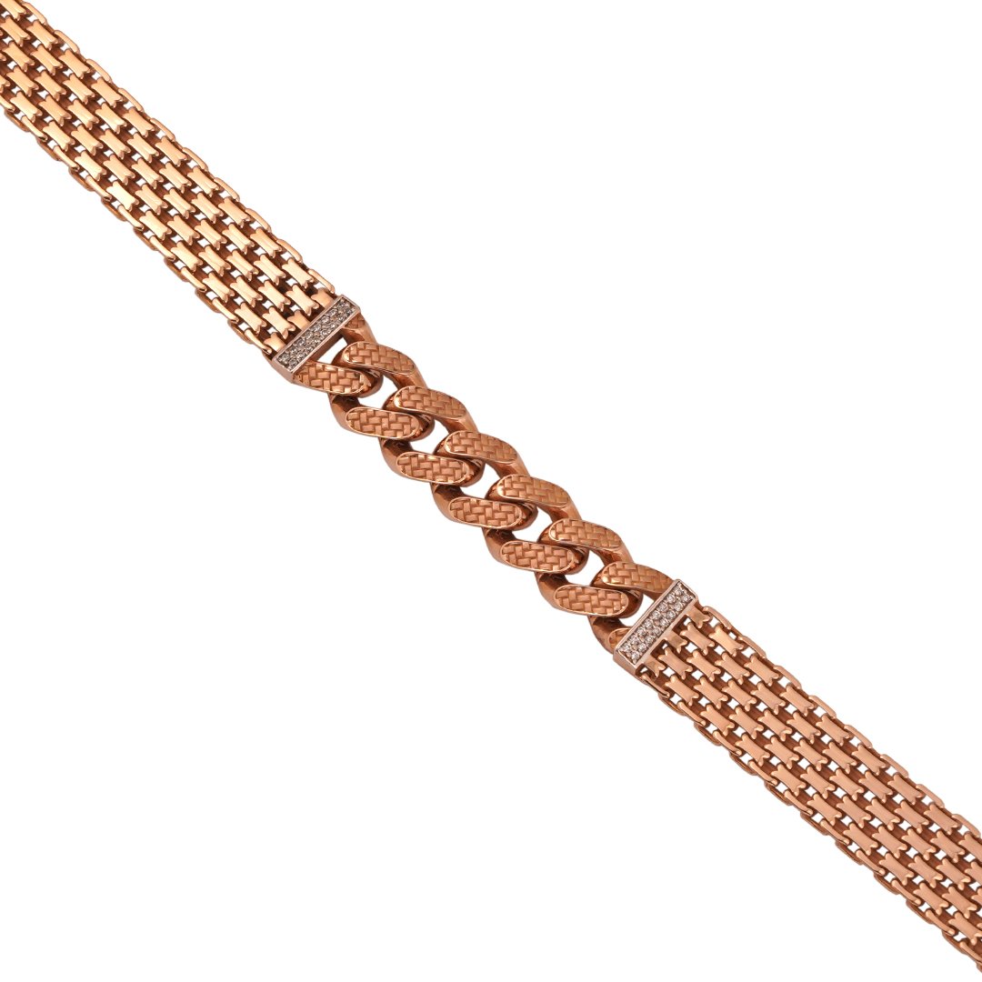 18kt Rose Gold Stone Bracelet