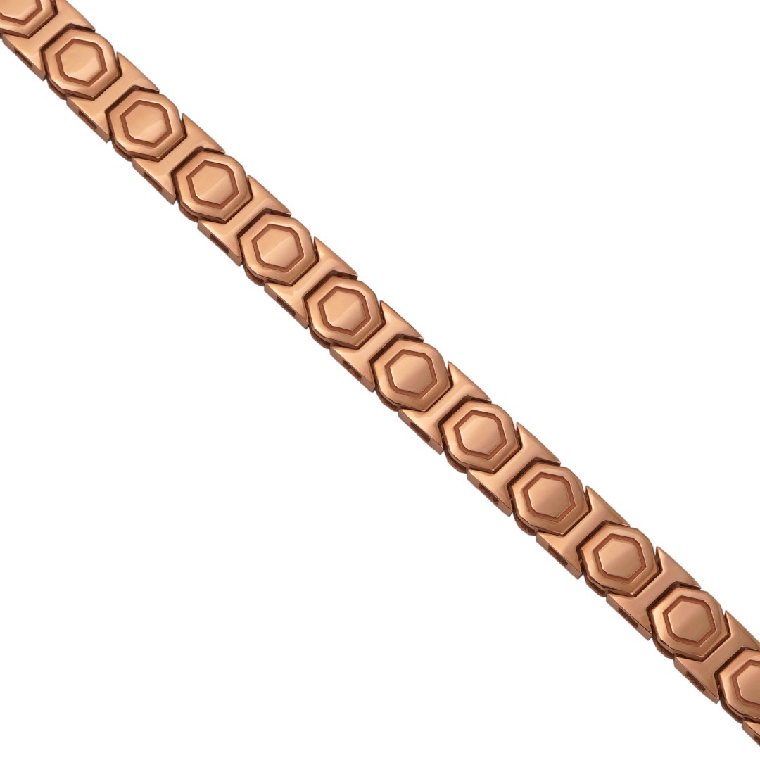 18kt Rose Gold Plain Bracelet