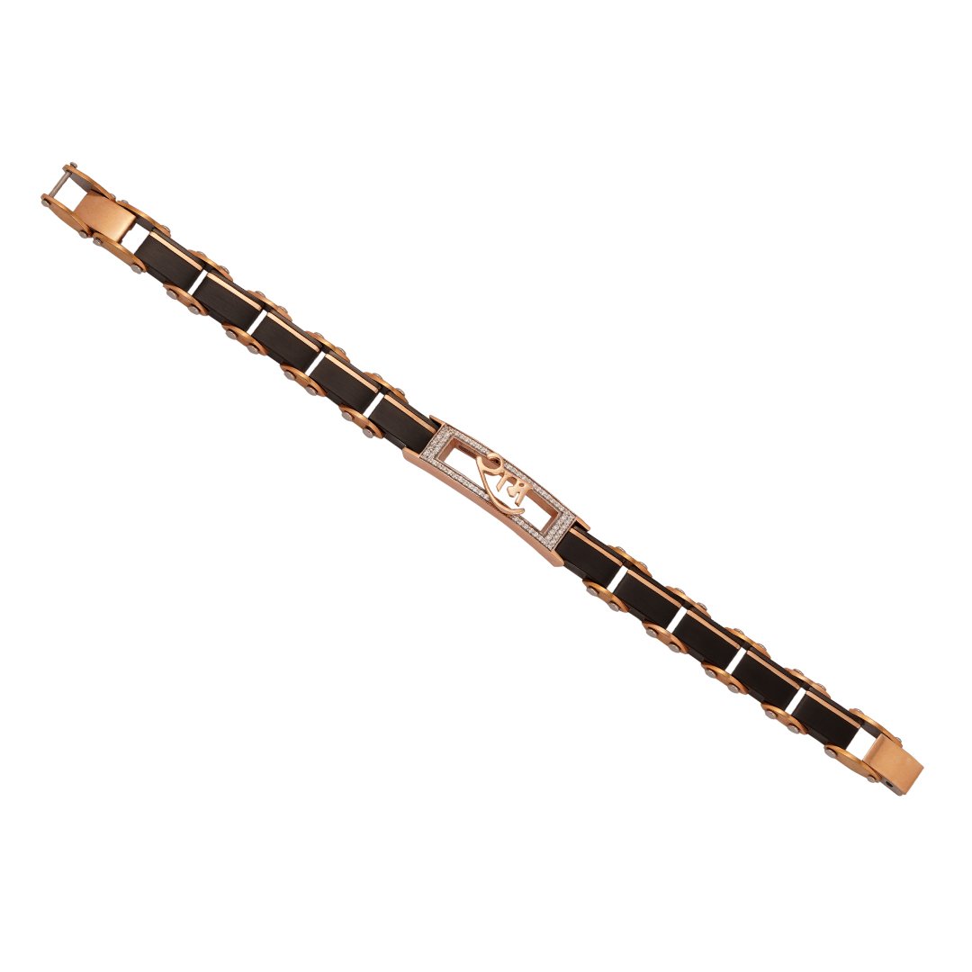 18kt Rose Gold Stone Bracelet