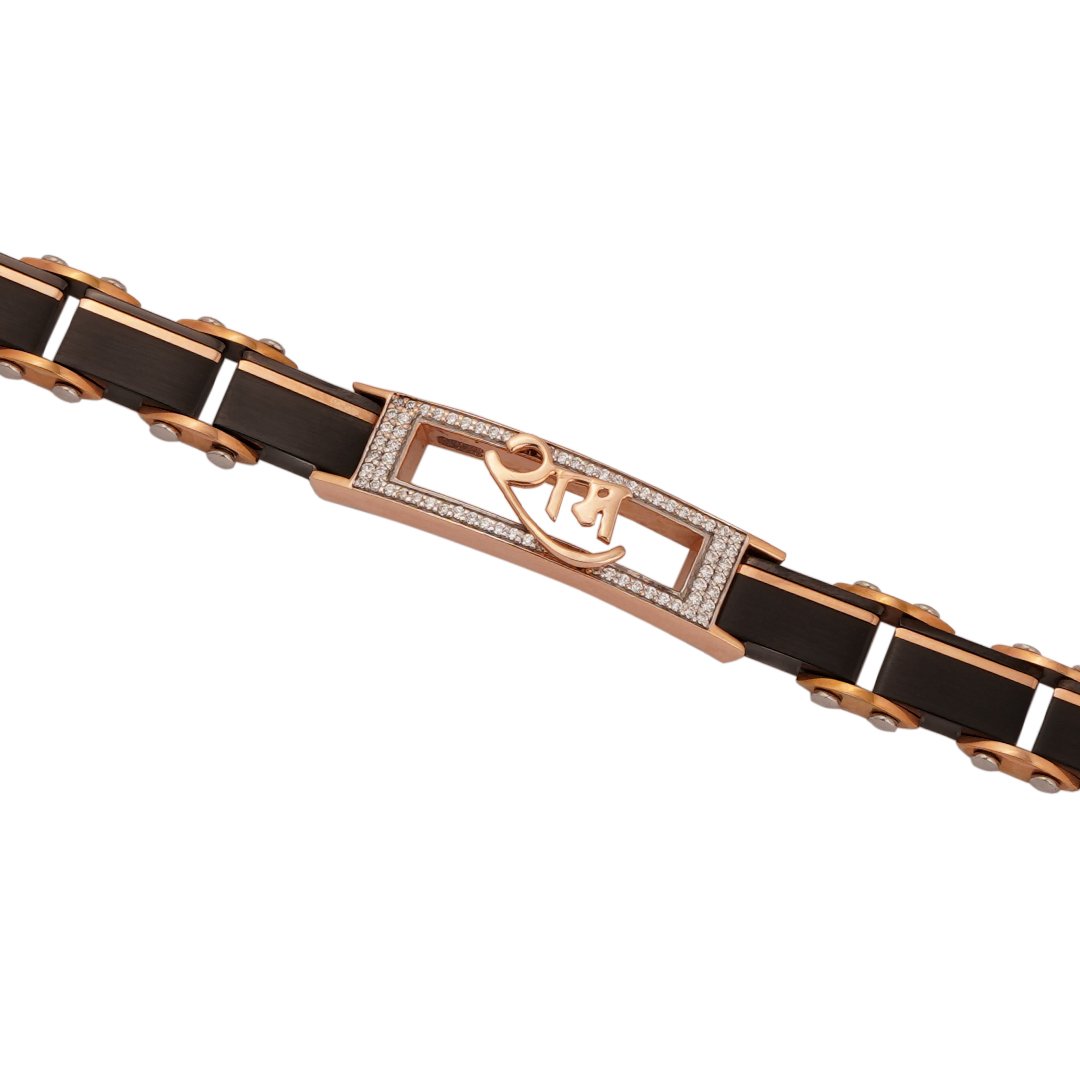 18kt Rose Gold Stone Bracelet