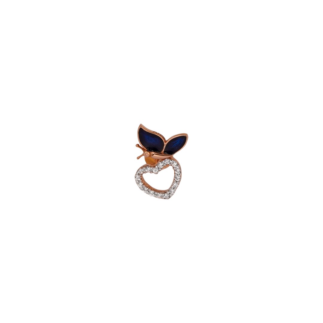 18kt Rose Gold Pendant chain set