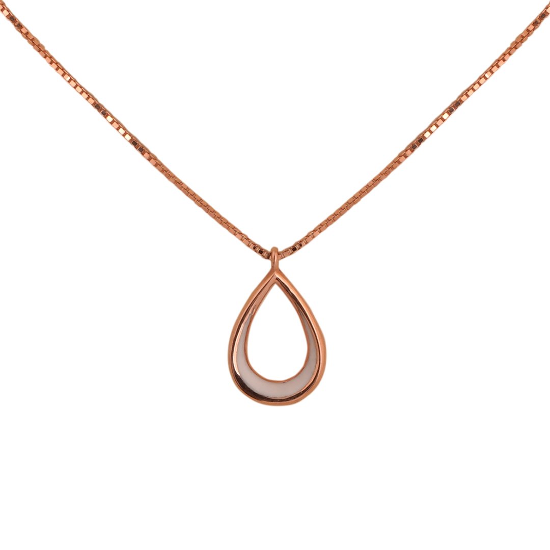 18kt Rose Gold Pendant chain set