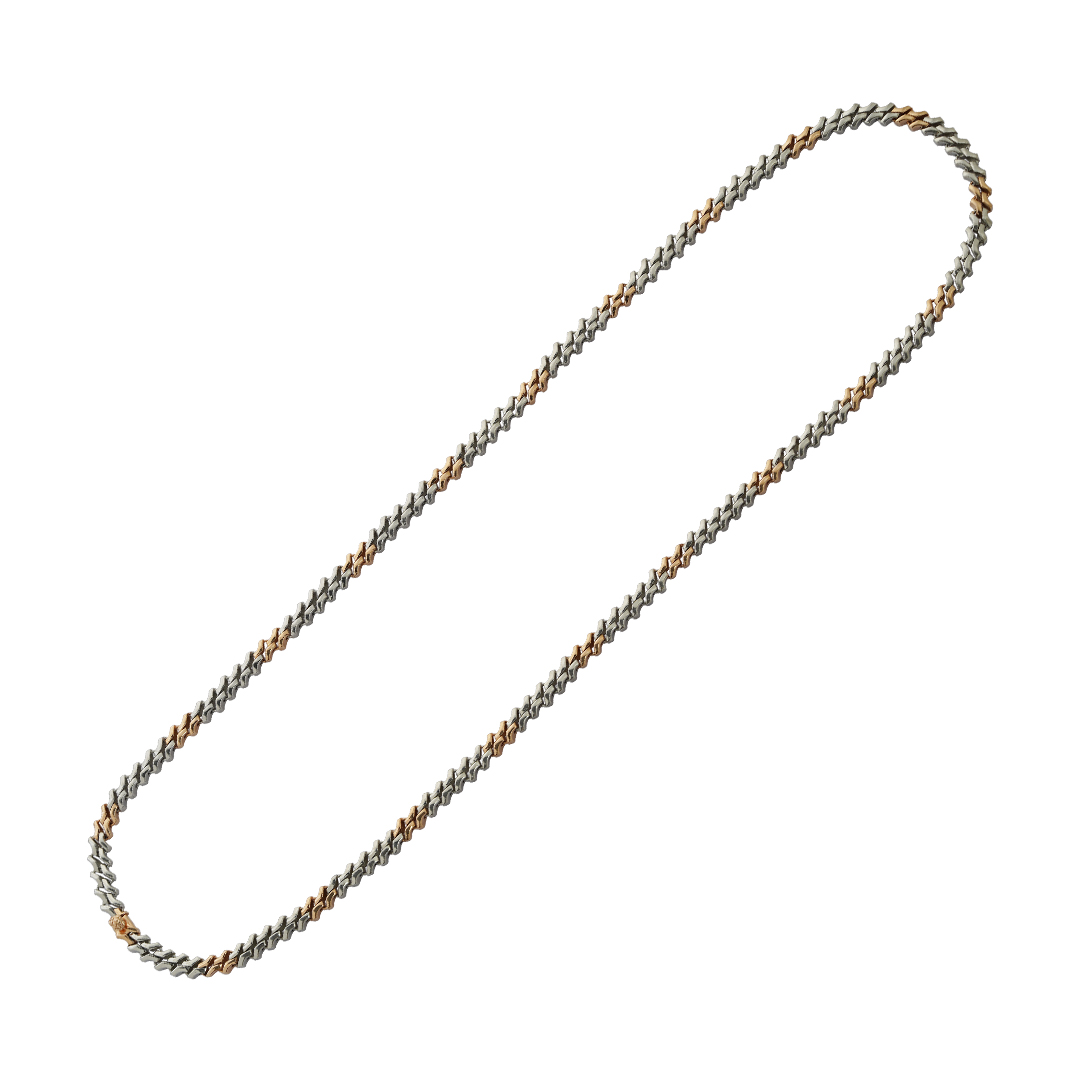 Platinum Chain with Rose Gold