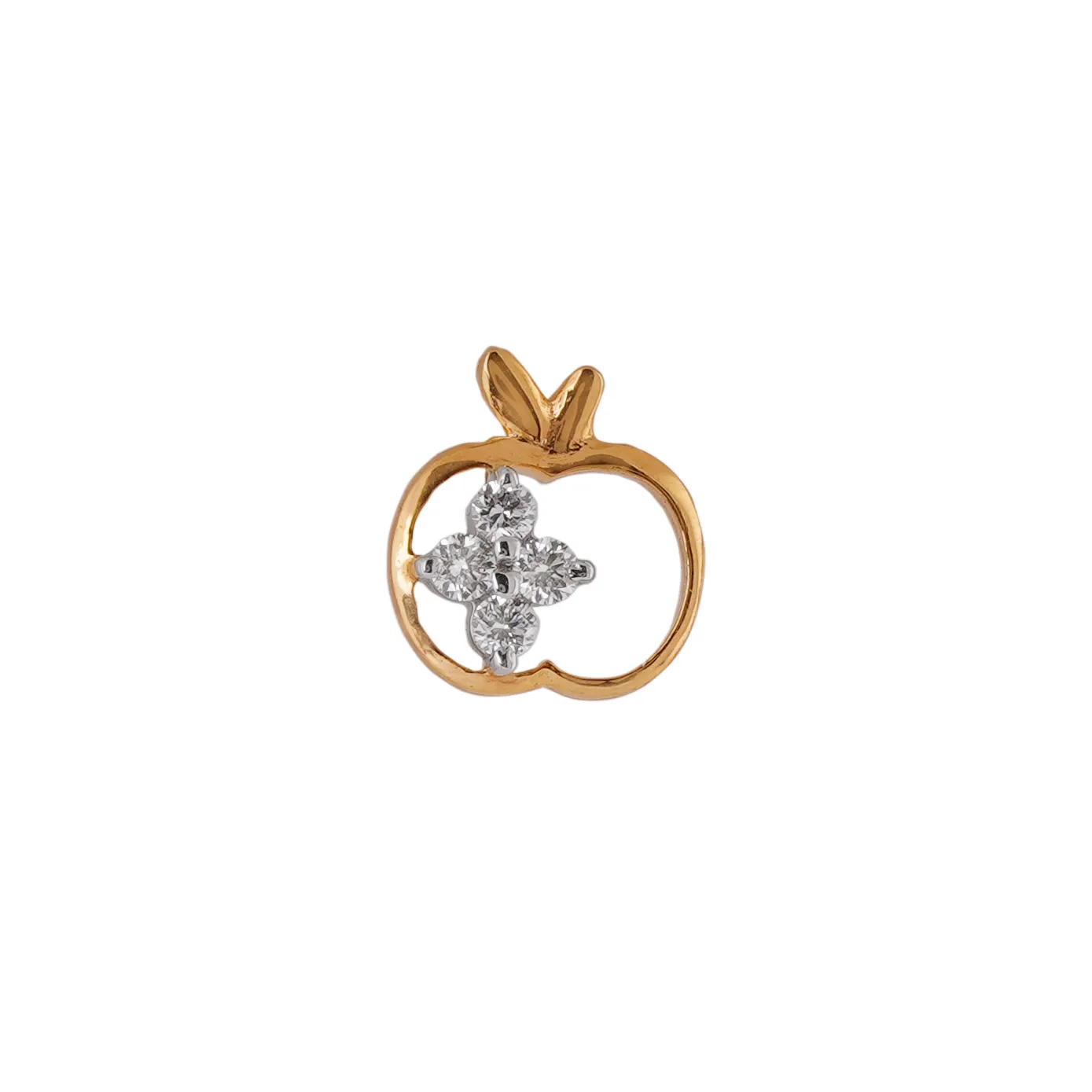 Apple Diamond Stud