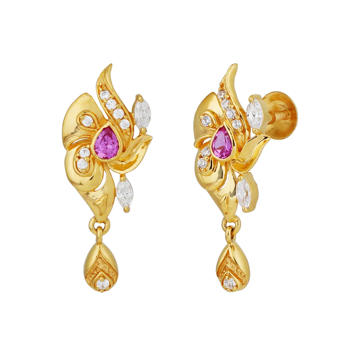 Gold Pendant earring