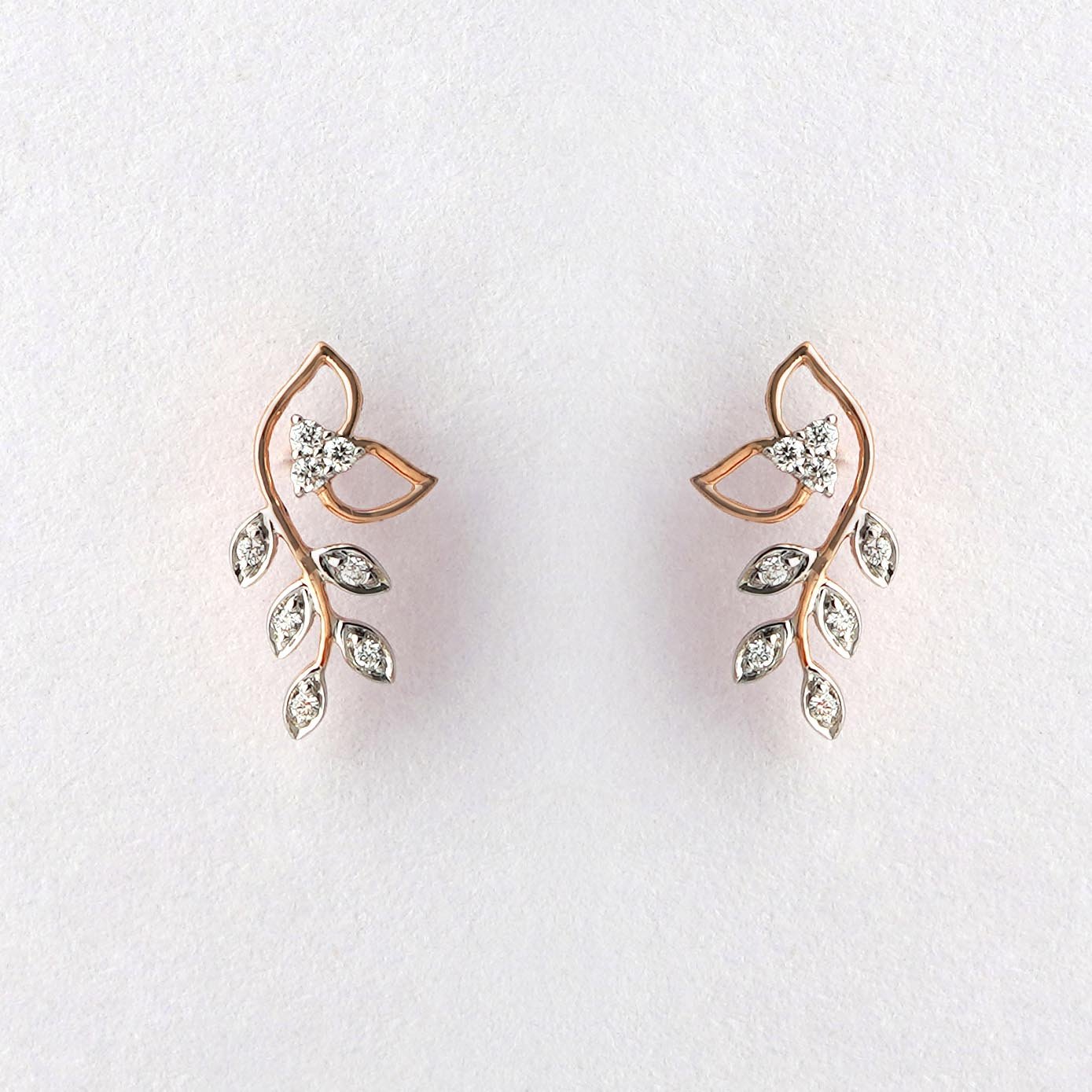 Diamond Earring Openset 18kt