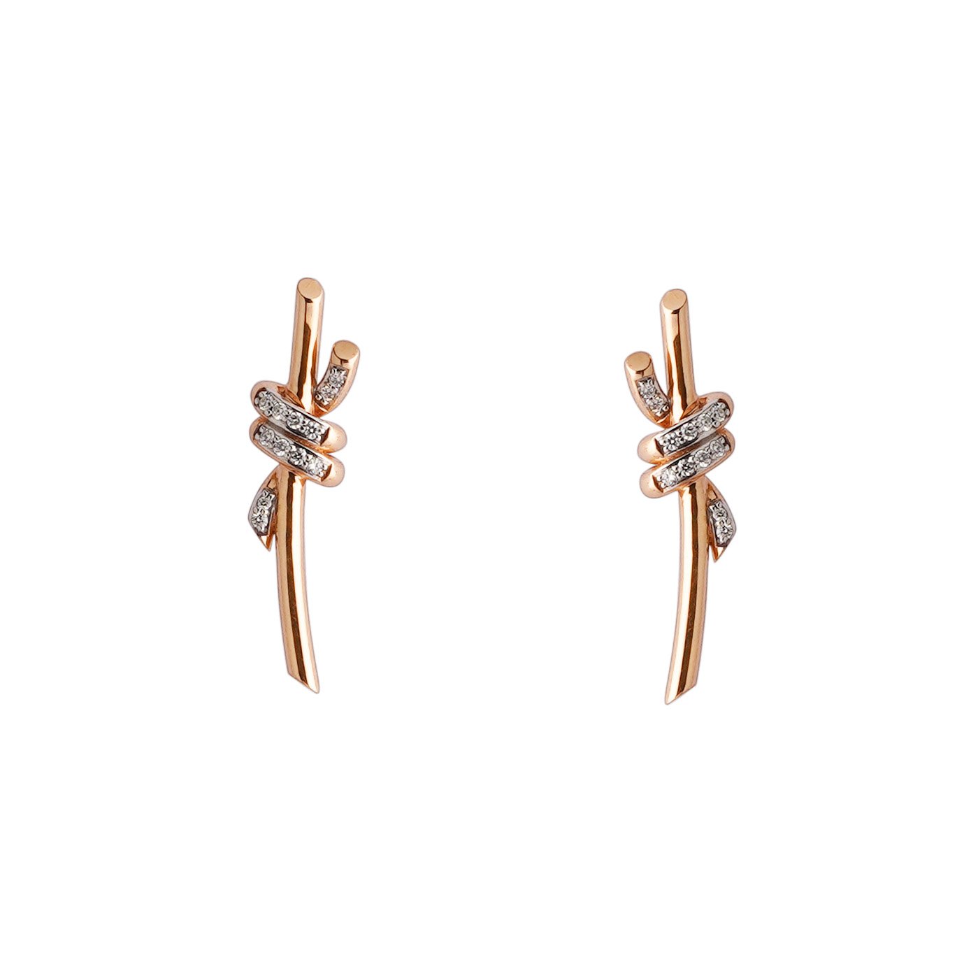 Diamond Earring Openset 18kt