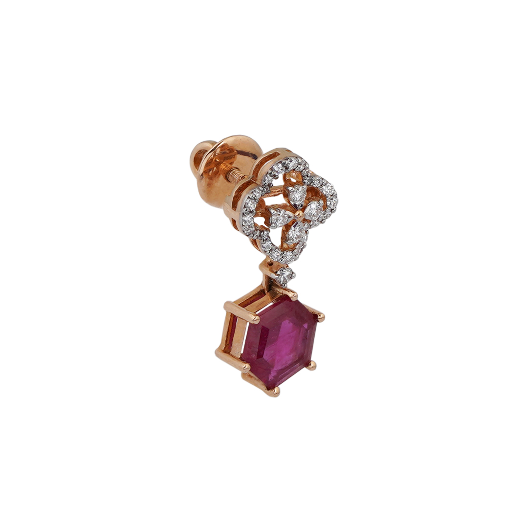 Diamond Earring Open setting