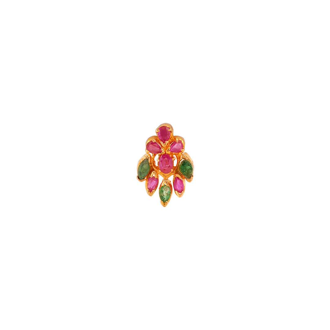 ruby emerald stud