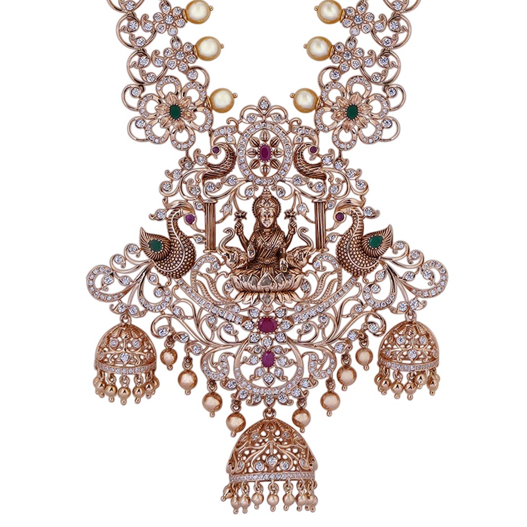 18KT Rose Gold Diamond Design Haram