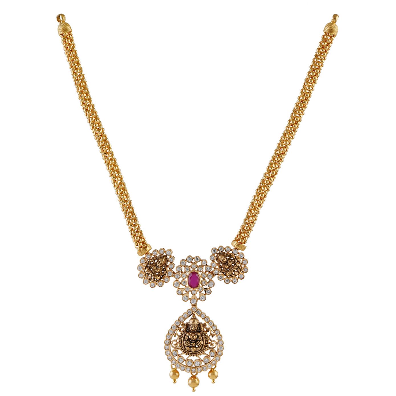 Open Close D Design Necklace