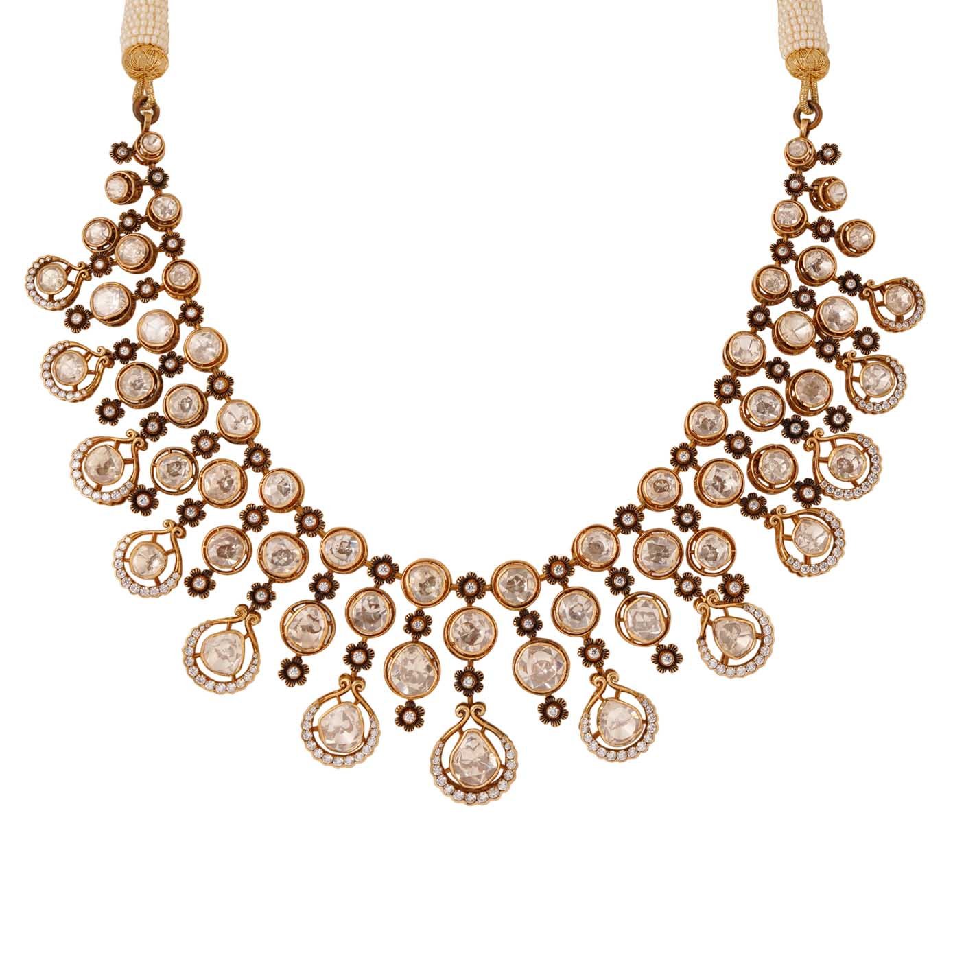 18ct Diamond Design Choker with