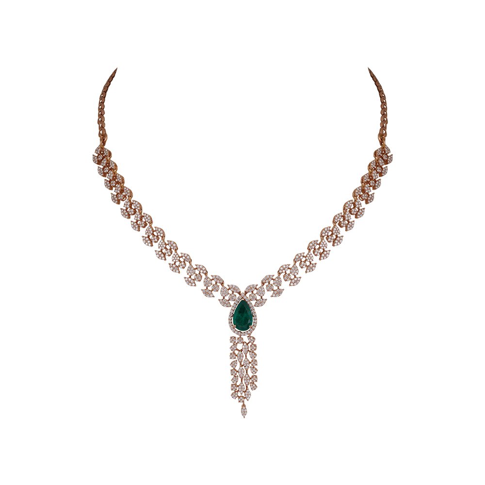 Diamond Necklace Open Setting 18kt