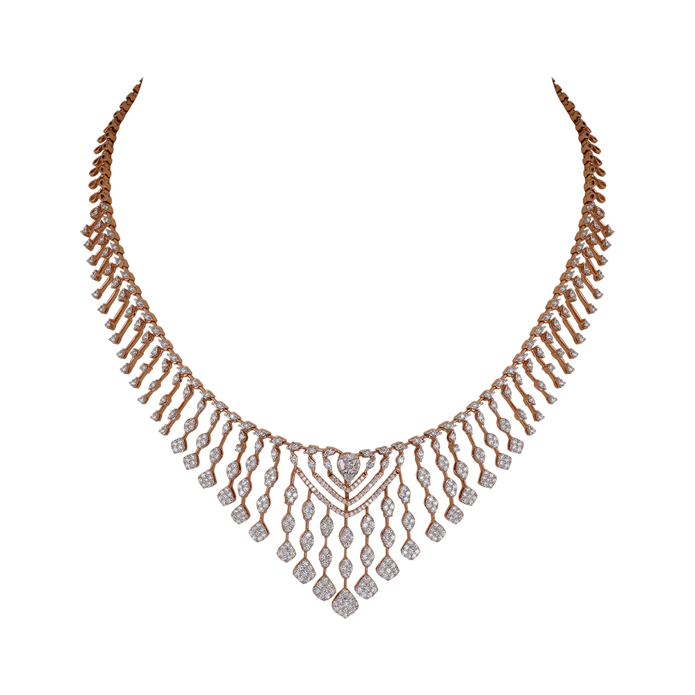 Diamond Necklace Open Setting 18kt