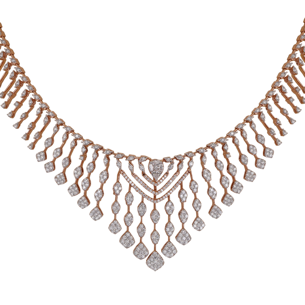 Diamond Necklace Open Setting 18kt