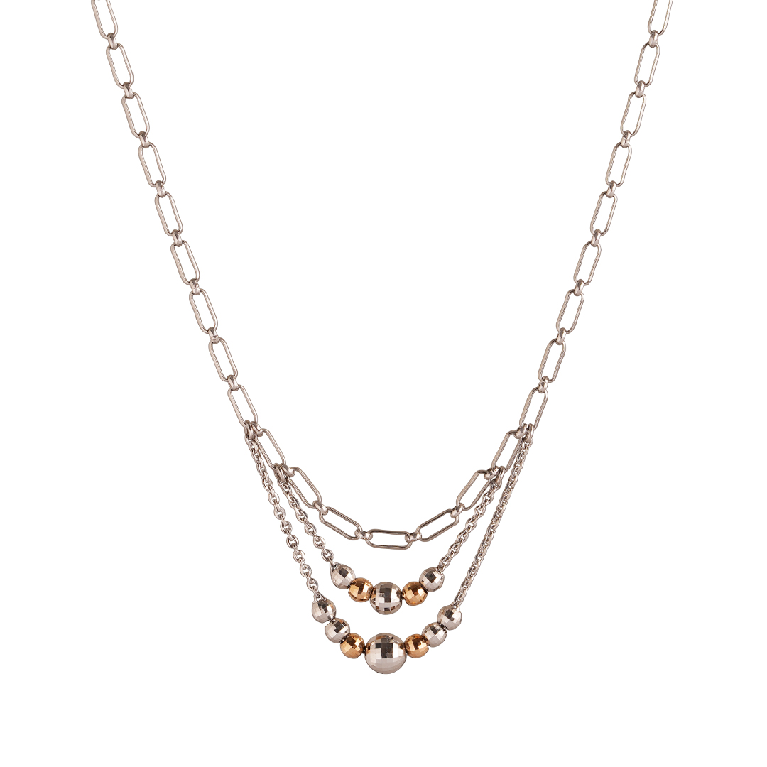 Platinum Necklace with gold tinge
