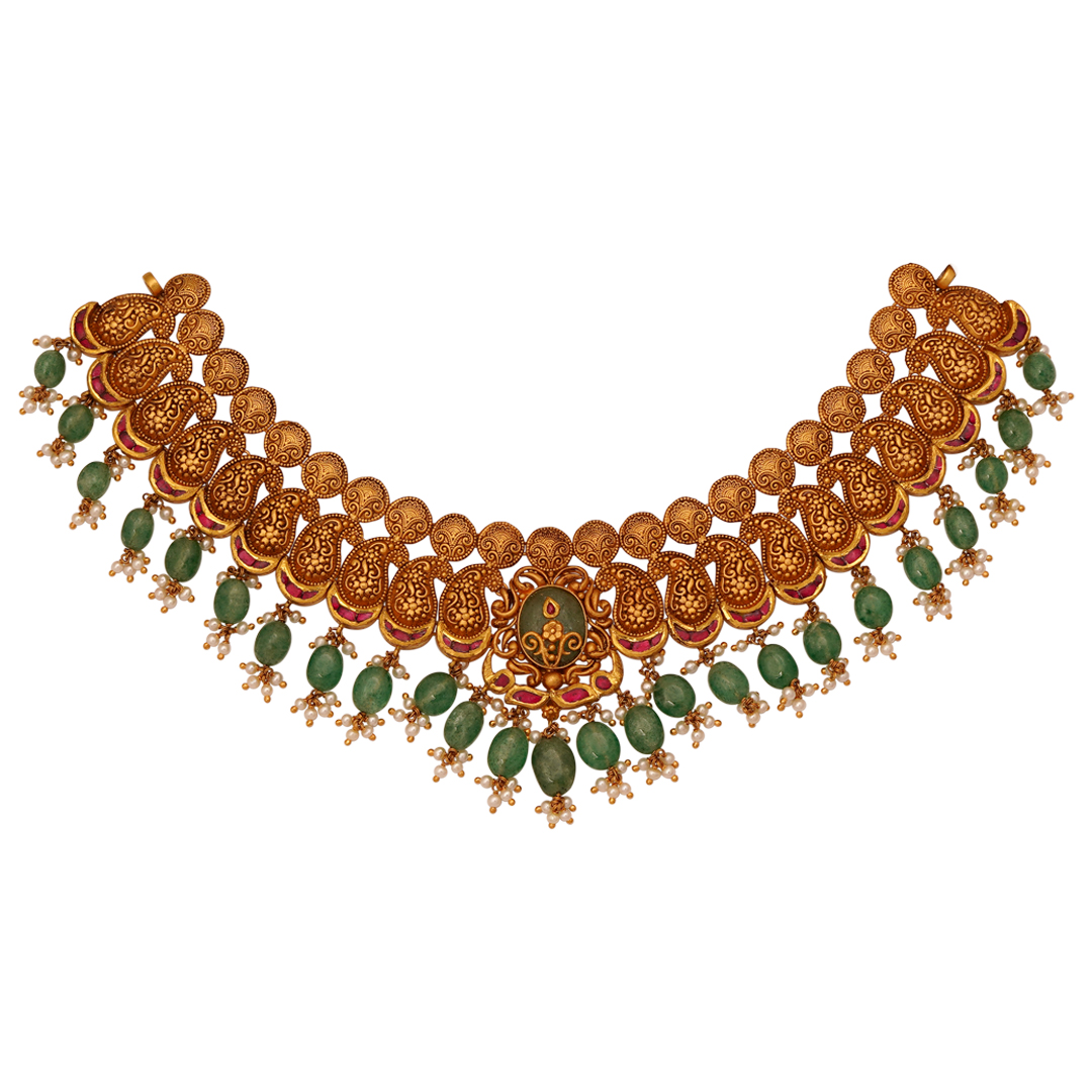 Antique stone Necklace