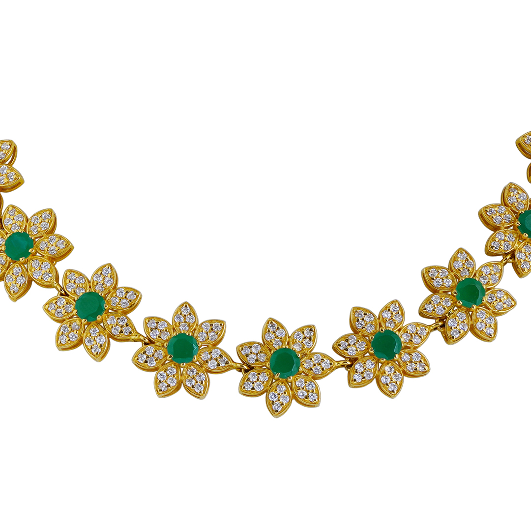 Zircon Emerald Necklace