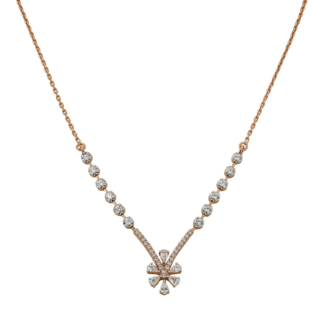 DIAMOND NECKLACE OPENSET 18KT