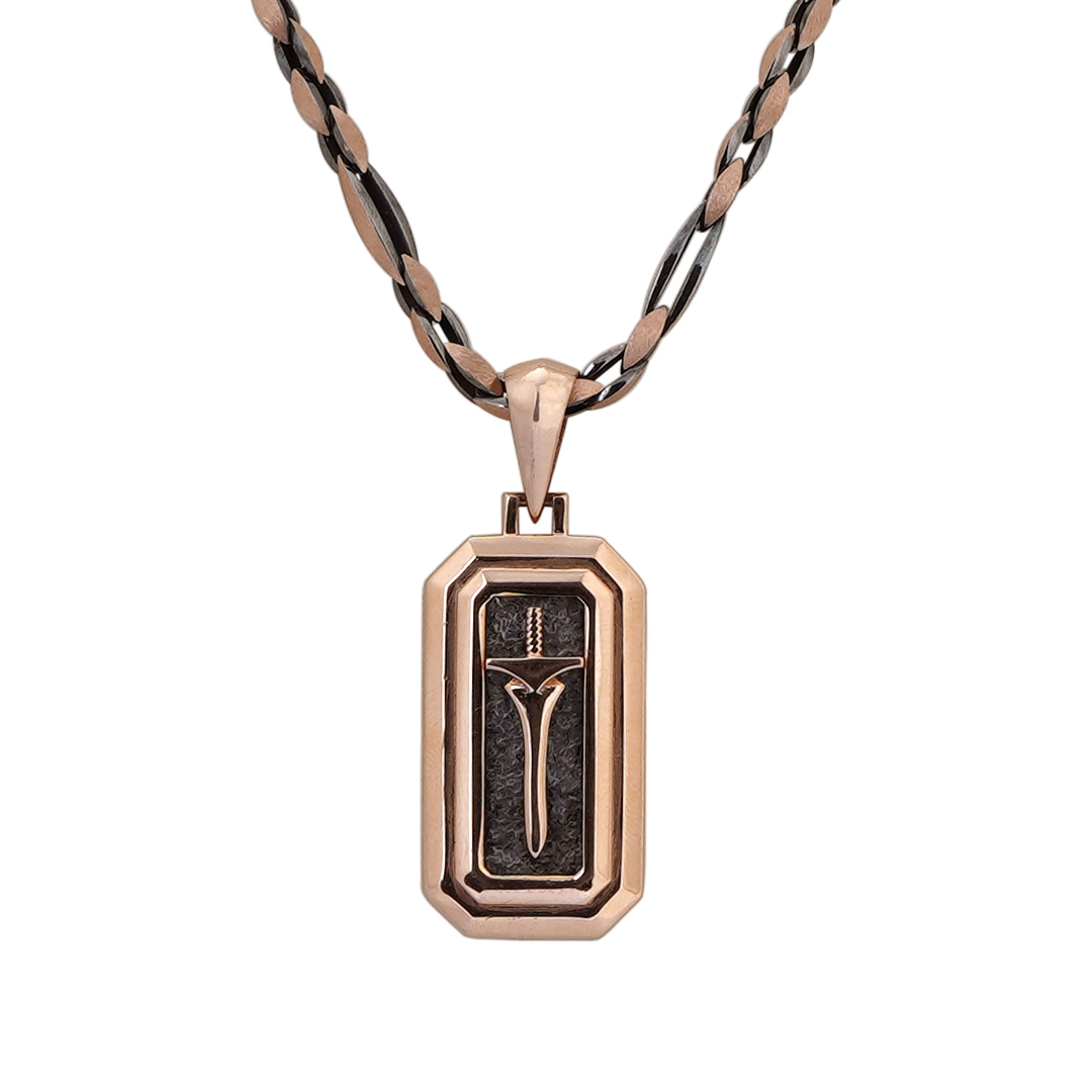 18KT Rose Gold Sword Pendant