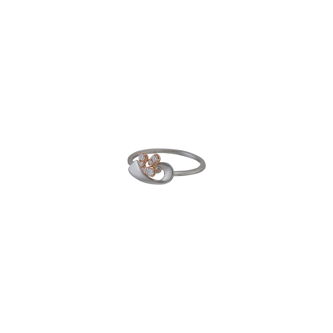 Platinum Diamond Ring with Gold