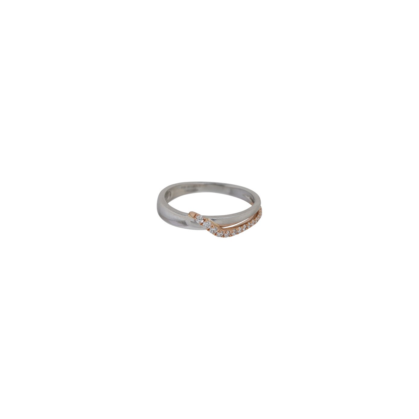 Platinum Diamond Ring with Gold