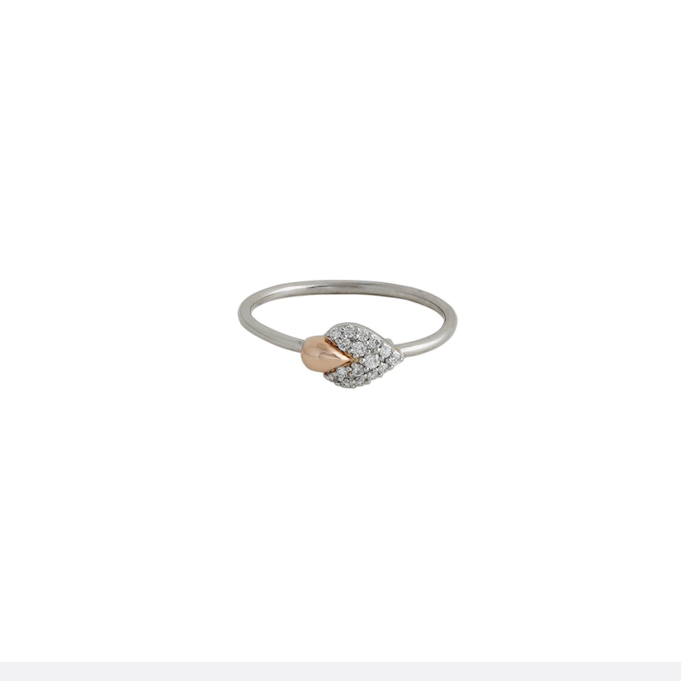 Platinum Diamond Ring with Gold