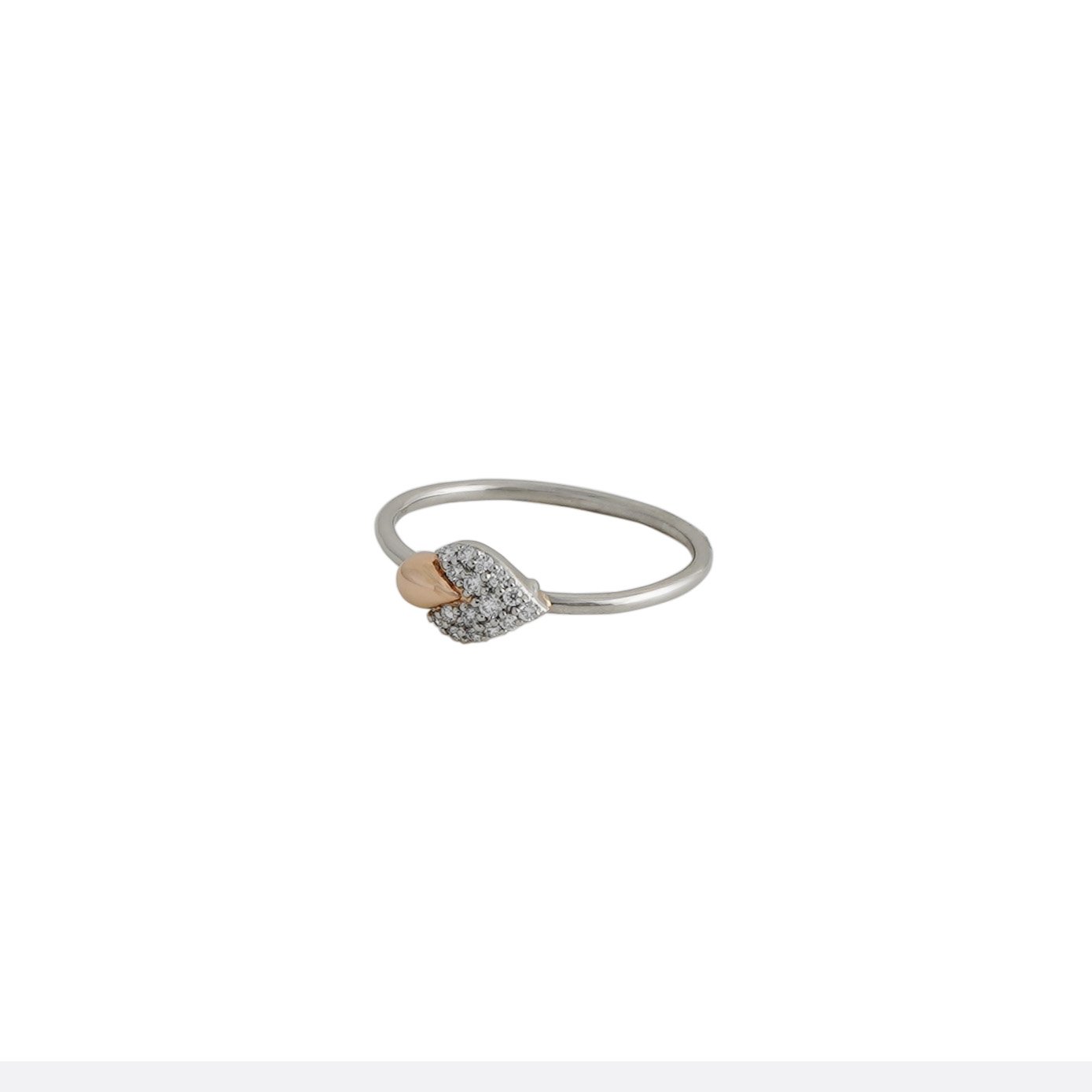 Platinum Diamond Ring with Gold