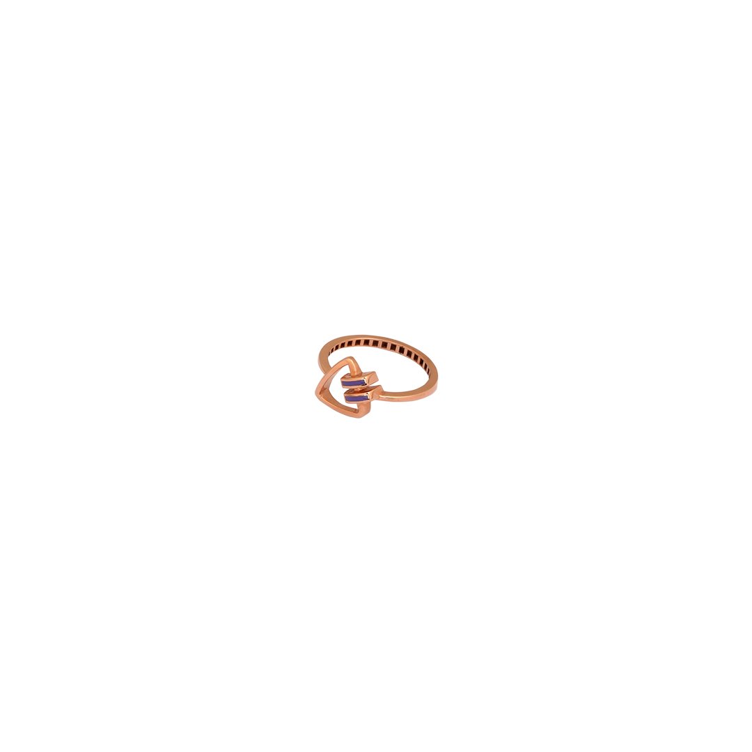 18kt Rose Gold Ladys ring
