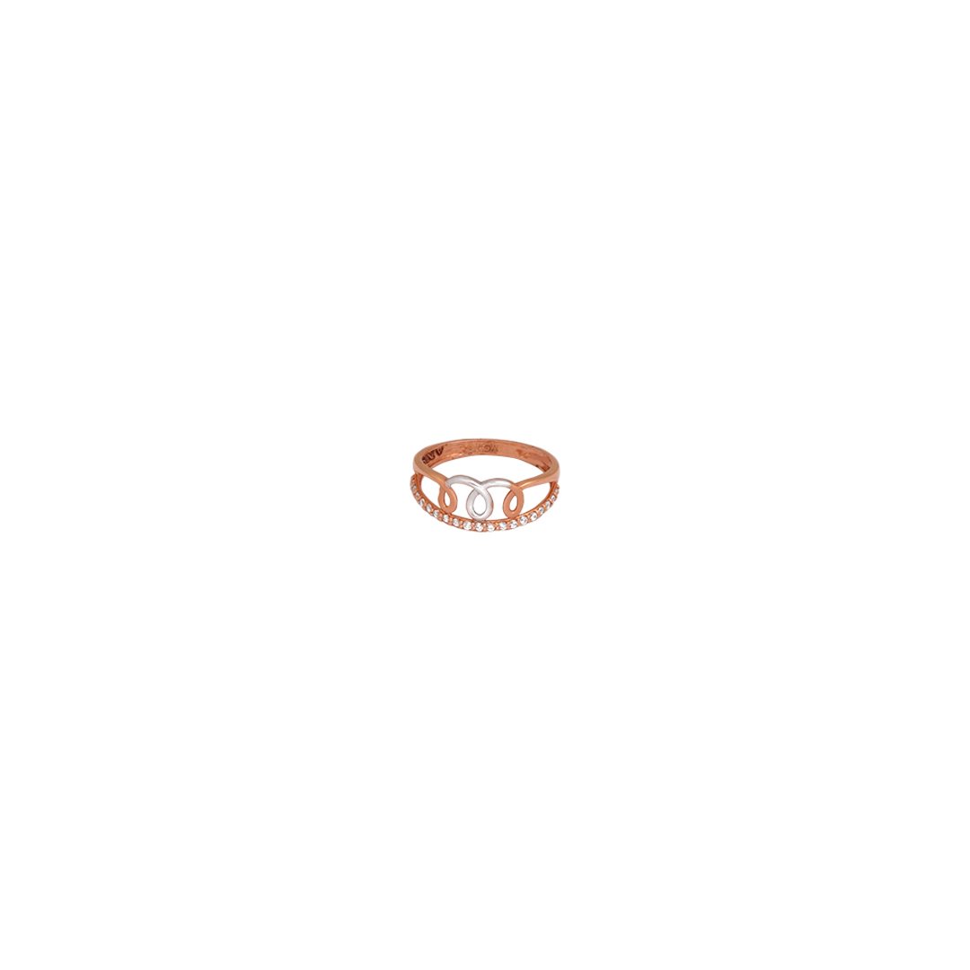 18kt Rose Gold Ladys Stone Ring