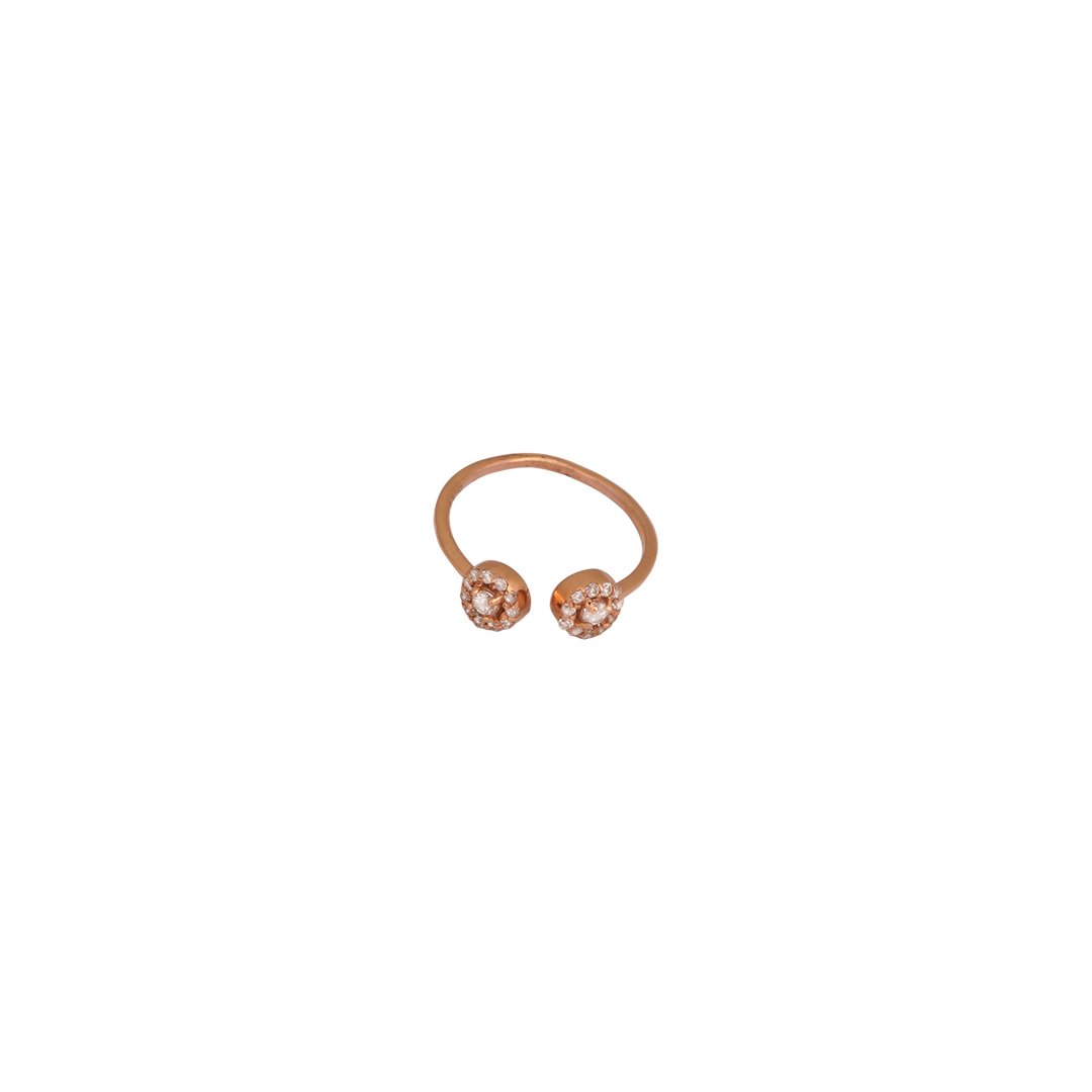 18kt Rose Gold Lady's Stone Ring