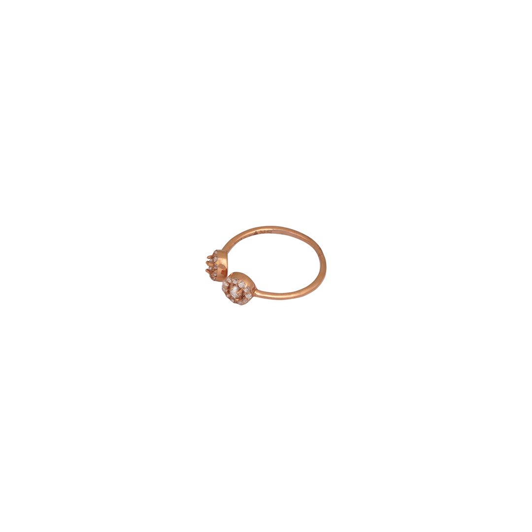 18kt Rose Gold Lady's Stone Ring