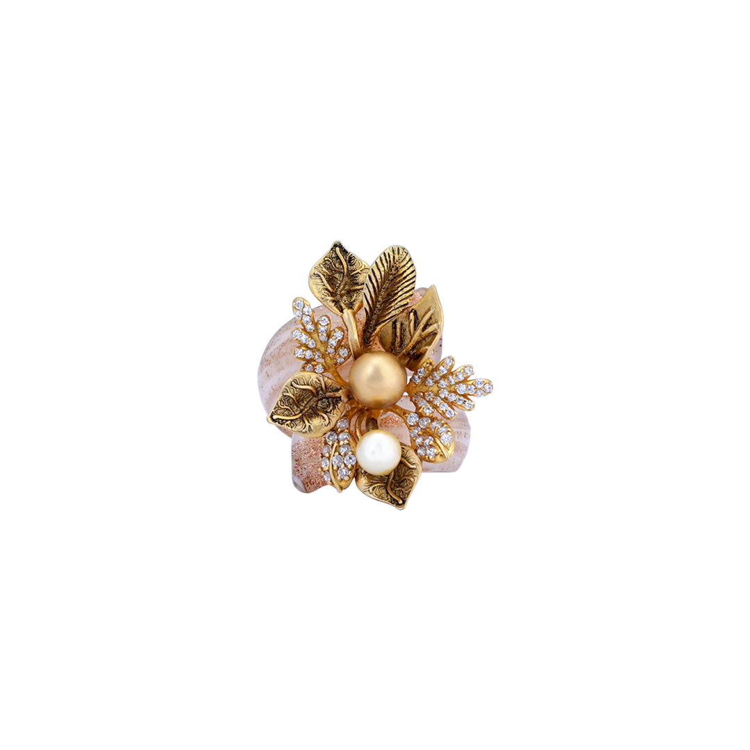 18KT Antique Stone Rings