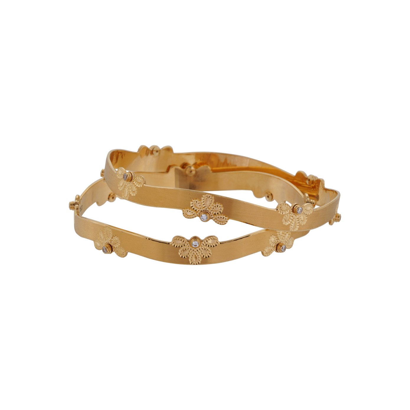 Laser Cut Designer Bangle Set of 2