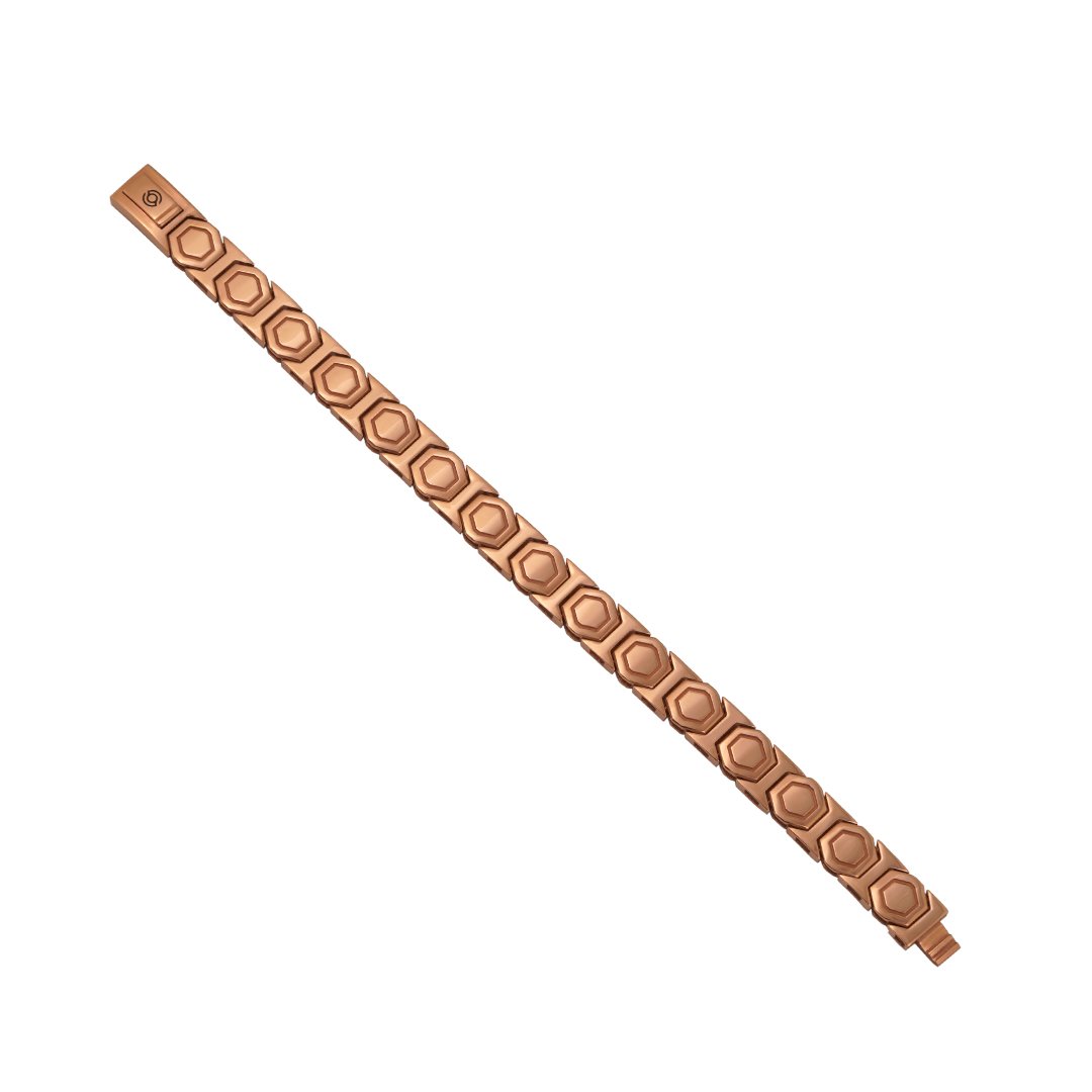 18kt Rose Gold Plain Bracelet