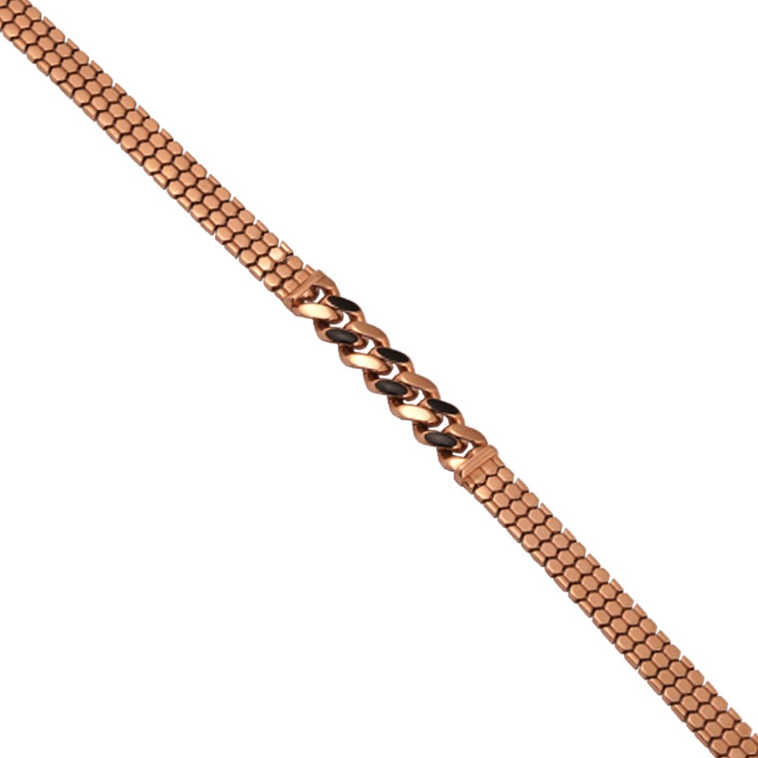 18kt Rose Gold Stone Bracelet