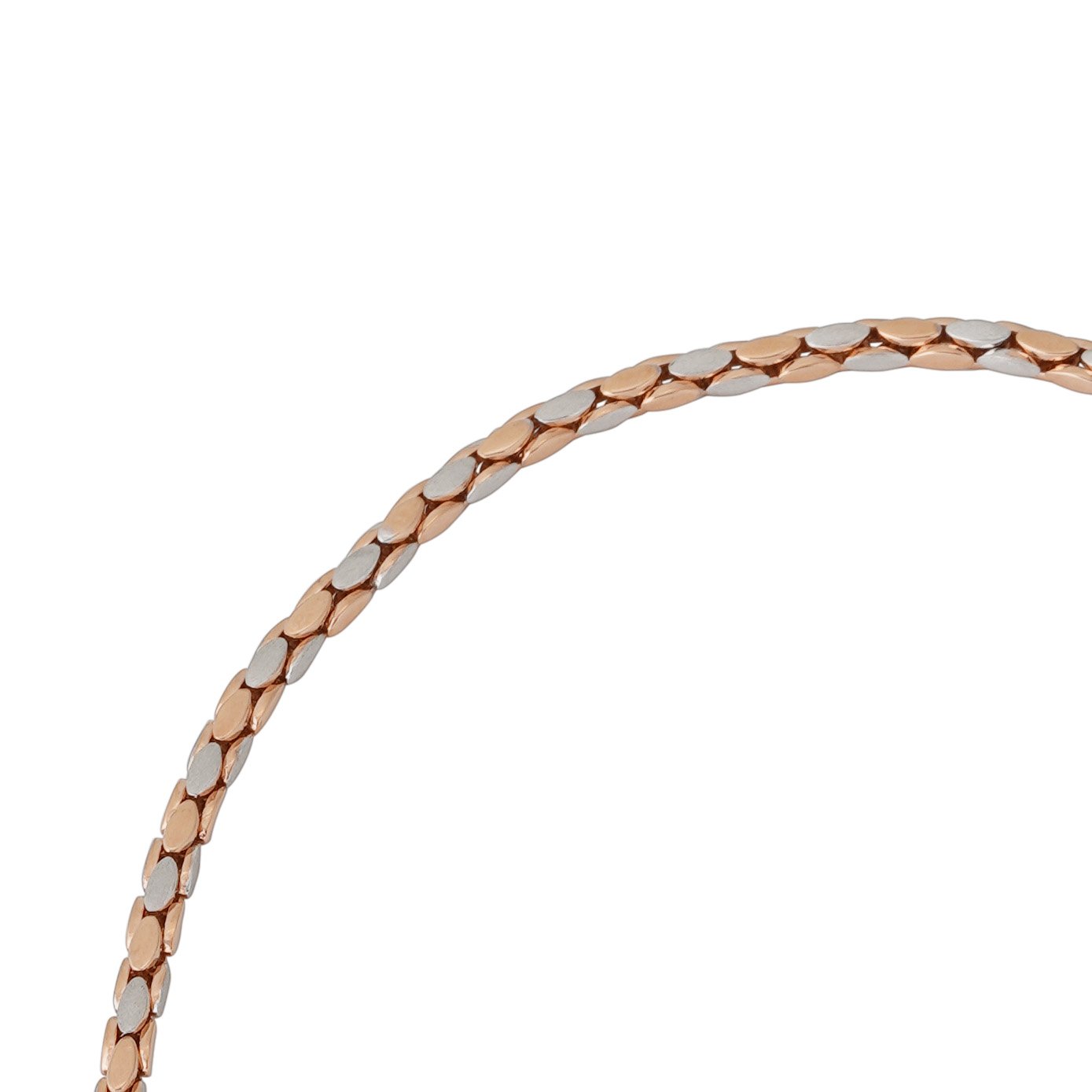 18kt Rose Gold Rhodium Chain