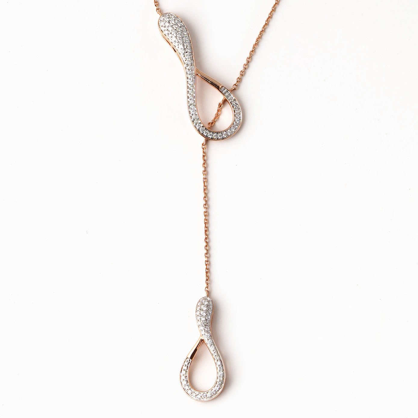 Diamond Pendant Chain Open set 18kt