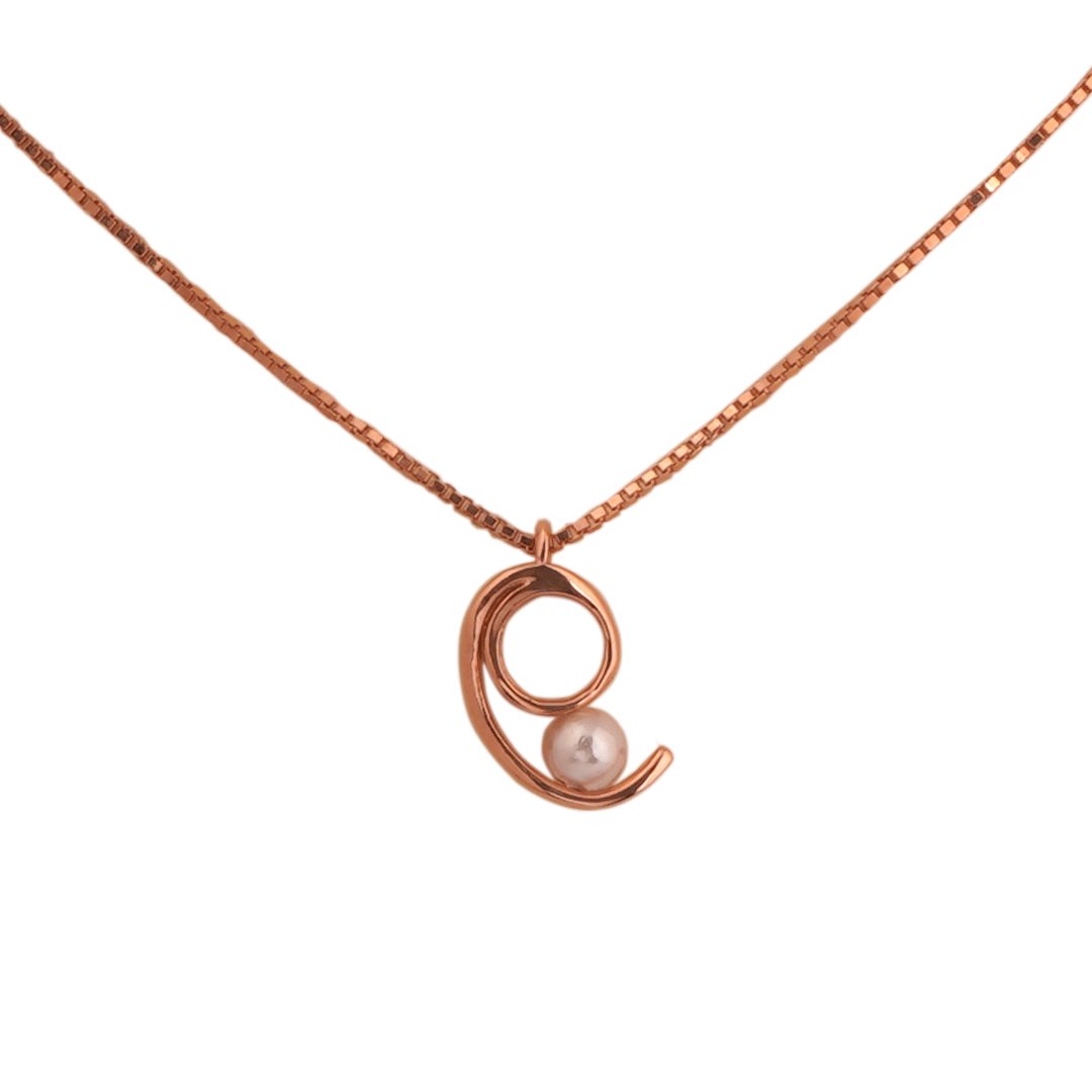 18kt Rose Gold Pendant chain set
