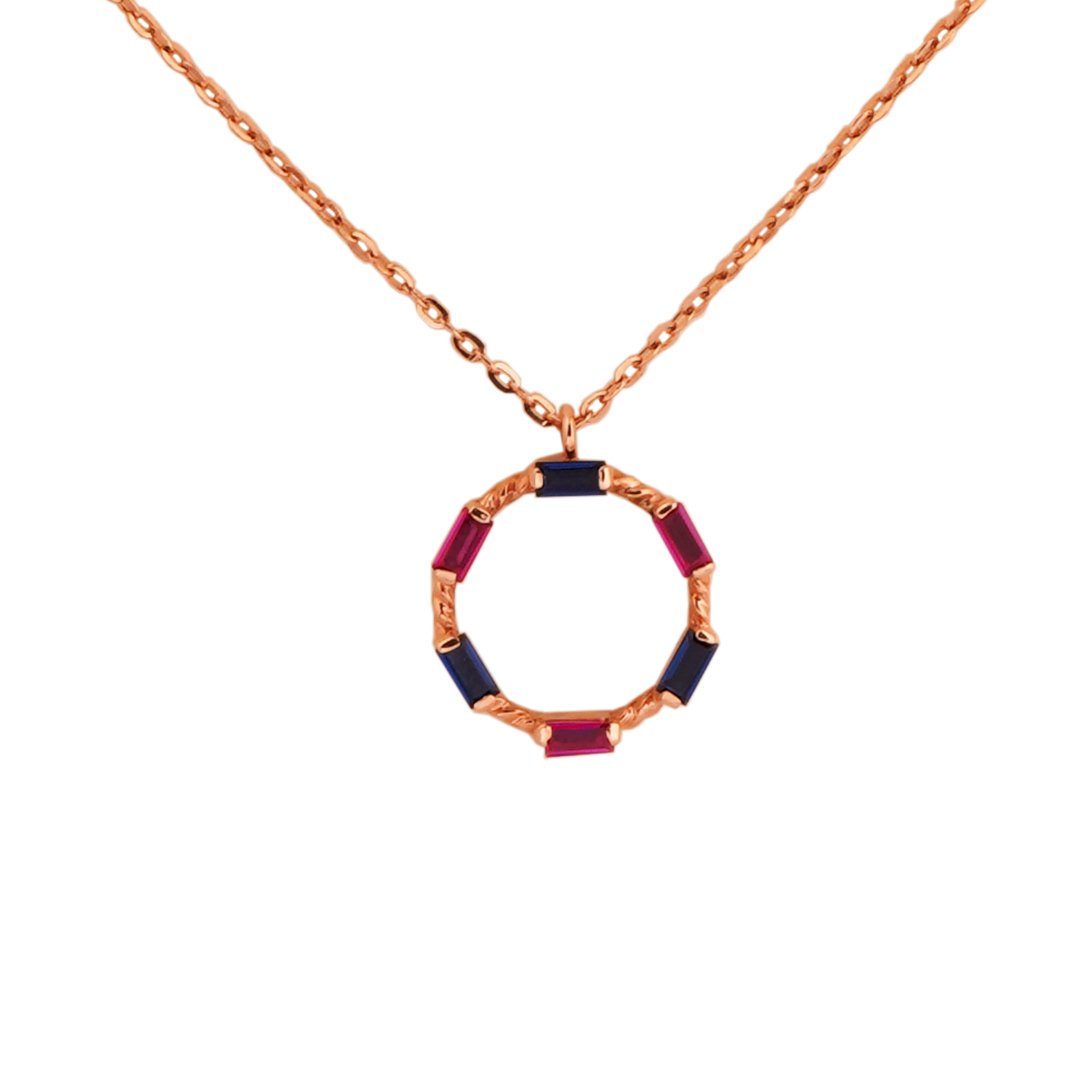 18kt rose gold pendant chains