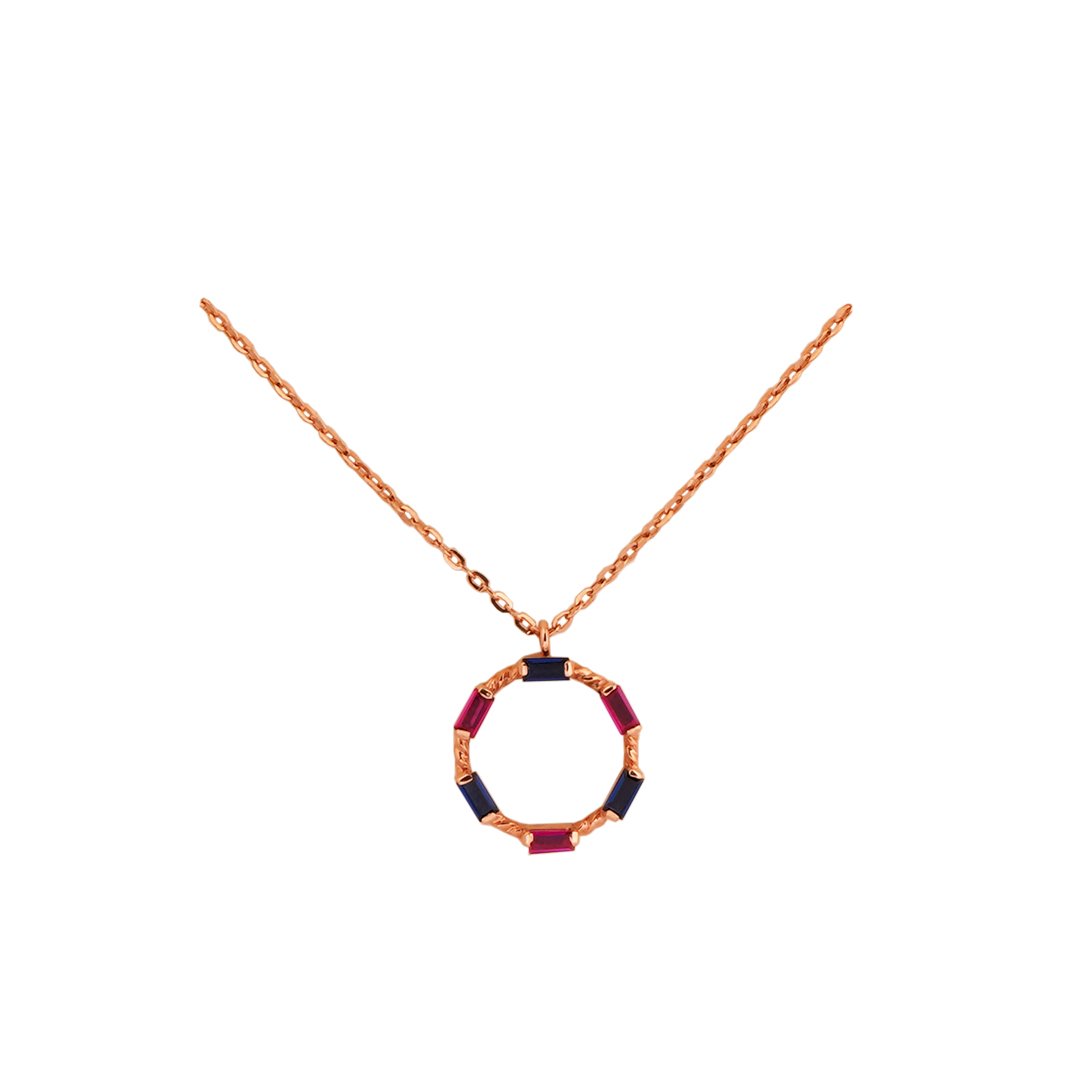 18kt rose gold pendant chains