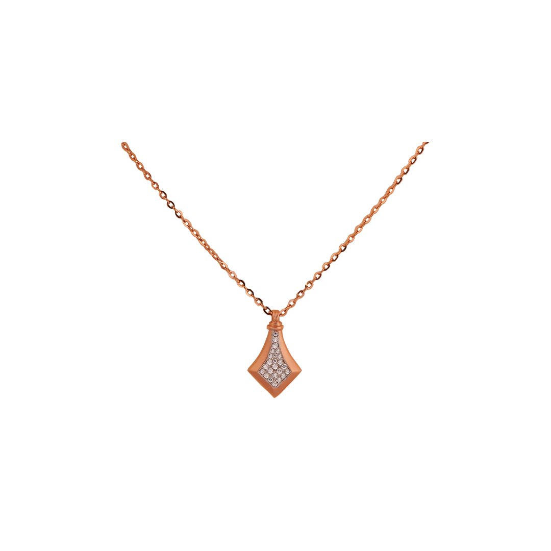 18kt rose gold pendant chain