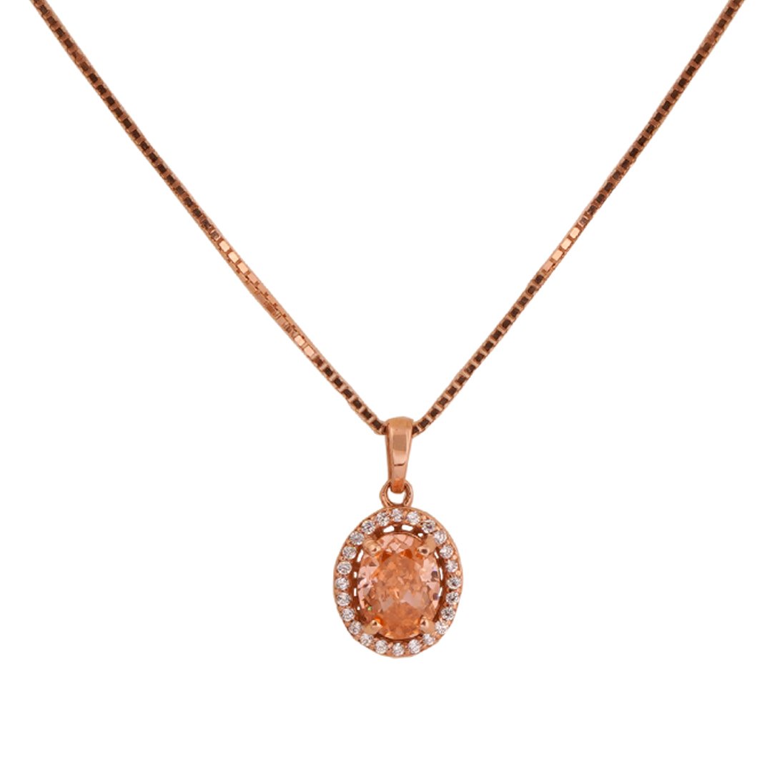 18kt rose gold pendant chain