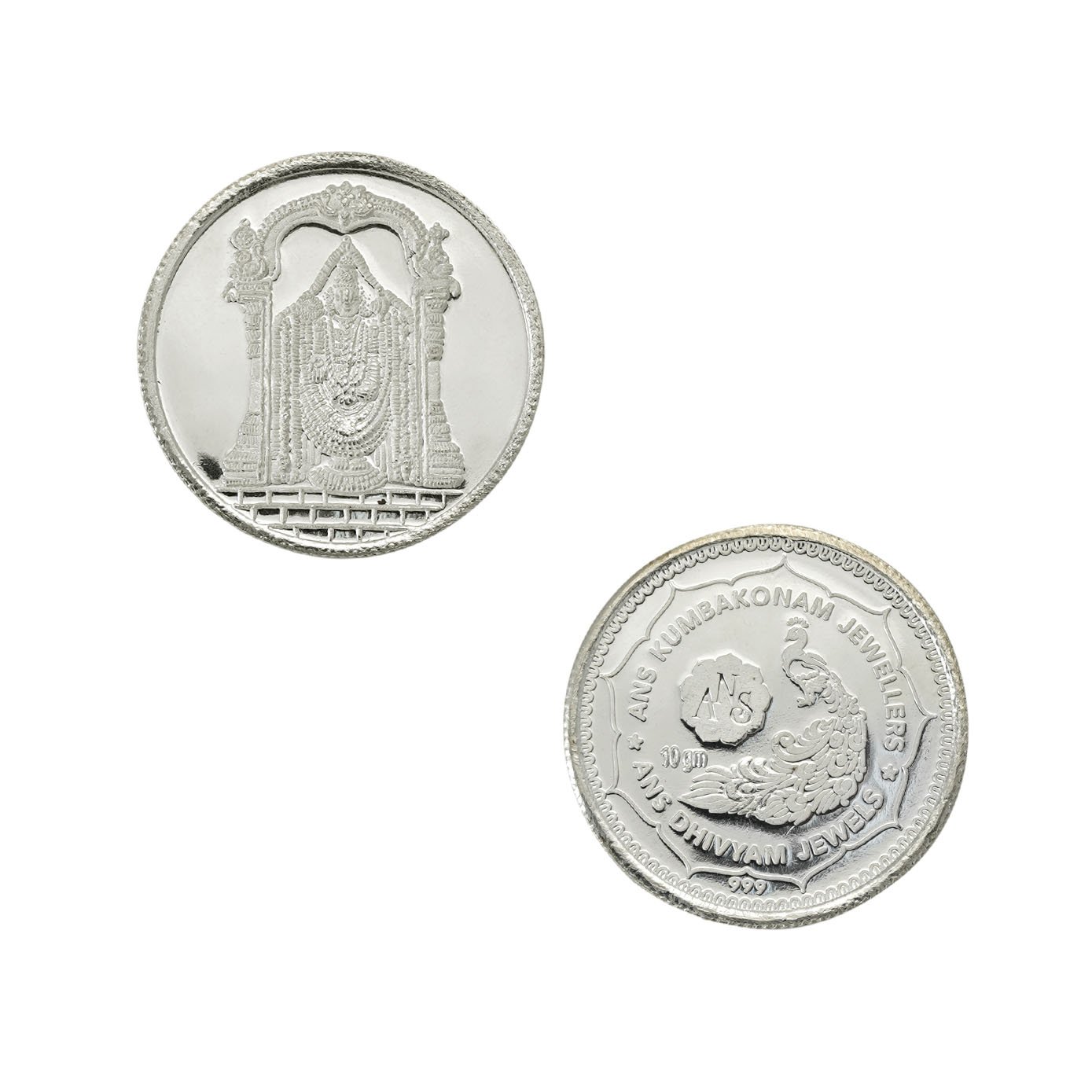 10 gm BALAJI SILVER COIN