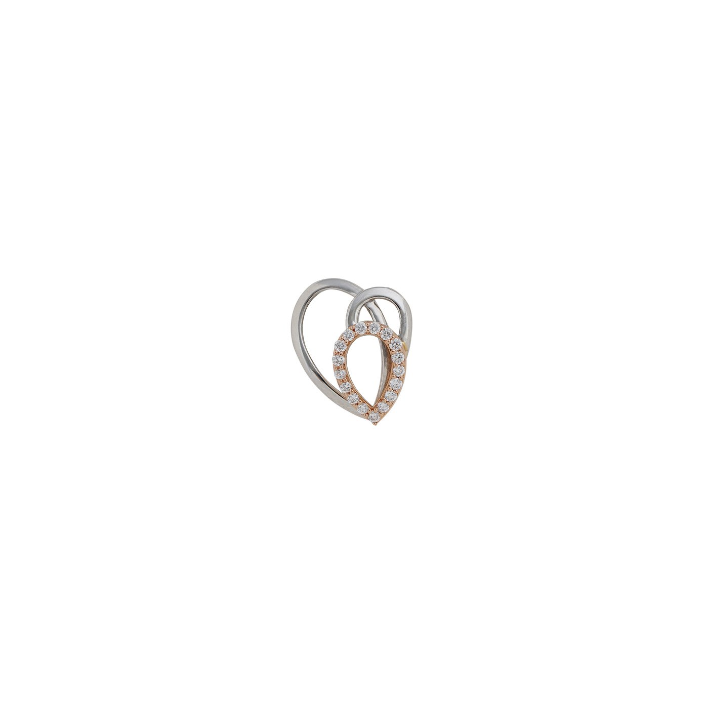 Platinum Diamond Earring with gold