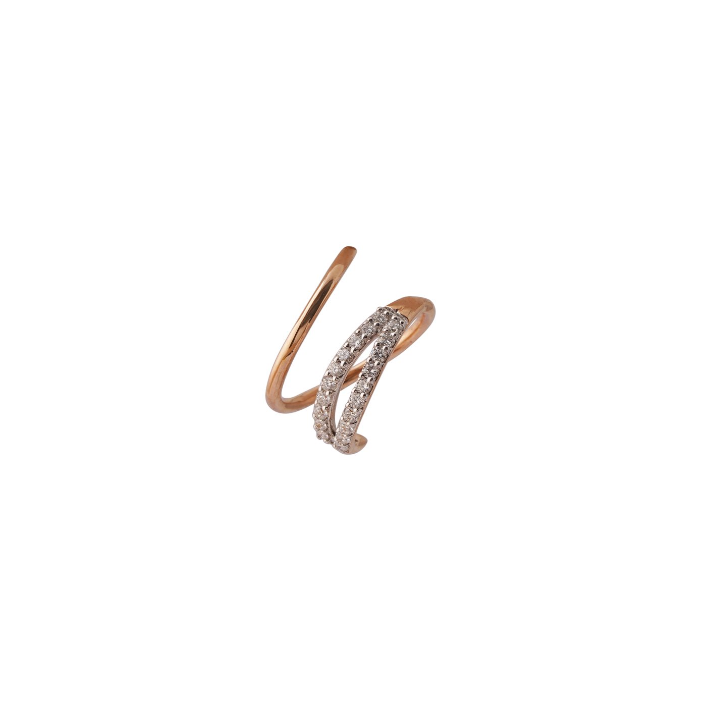 Diamond Earring Openset 18kt