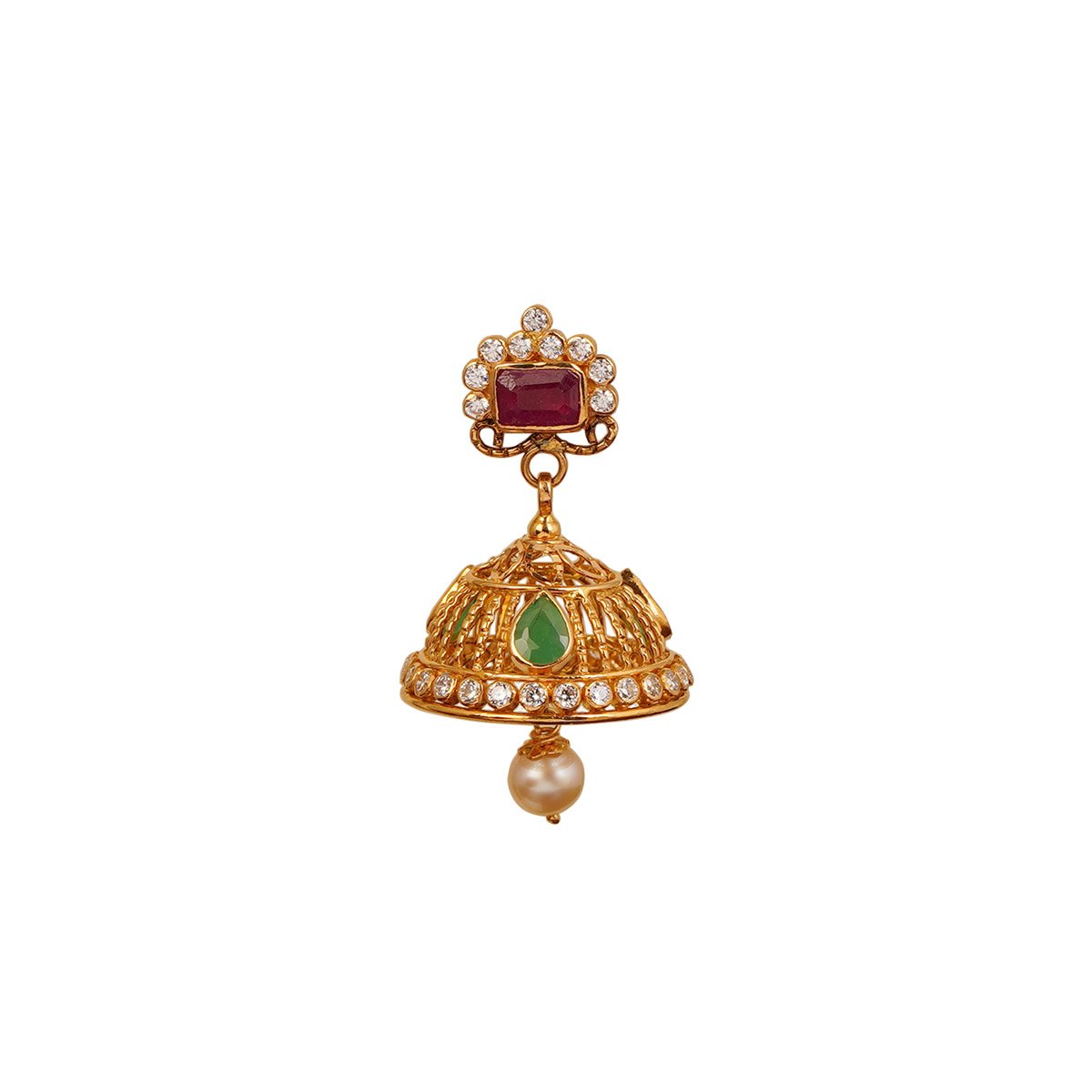 Ruby Emerald Ear Top