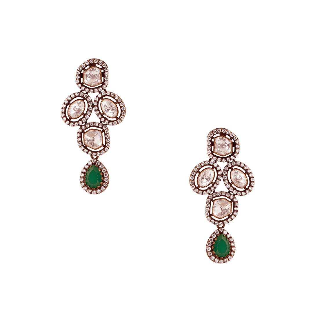 18kt diamond design Earring 18kt diamond design Earring