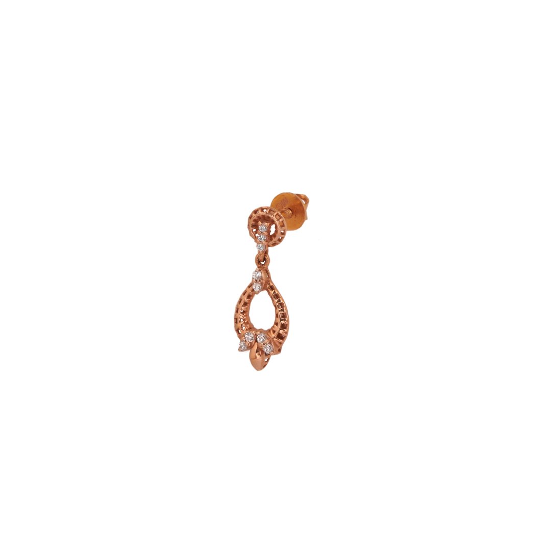 18kt rose gold drop earrings